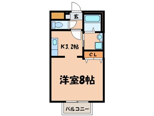 シャルムⅡの物件間取画像